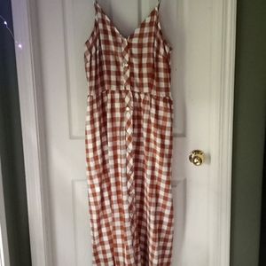 Adorable plaid maxi dress
